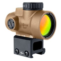 Trijicon, MRO SD, Red Dot, 25mm Objective, 2 MOA Dot, Anodized Finish, Coyote Brown, Lower 1/3 Co-Witness Mount